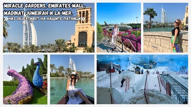 Miracle Gardens, Emirates Mall, Madinat Jumeirah и La Mer.